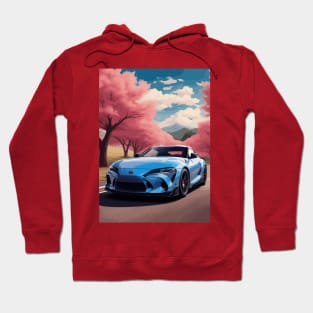 JDM Car Racing Blue Hoodie